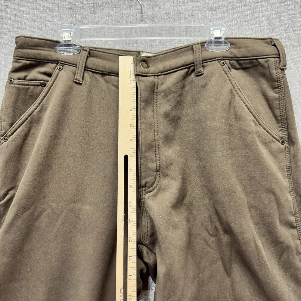 Old Mill Pants Mens 38x34 Canvas Fleece Lined Carpenter